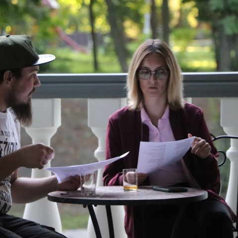 Powiększ obraz: próby do spektaklu w ramach Teatru Zaangażowanego Społecznie