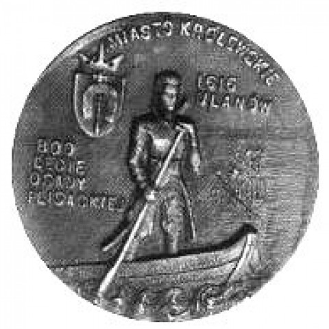 Powiększ obraz: Medal wydany z okazji odsłonięcia pomnika Jana Pawła II - rewers